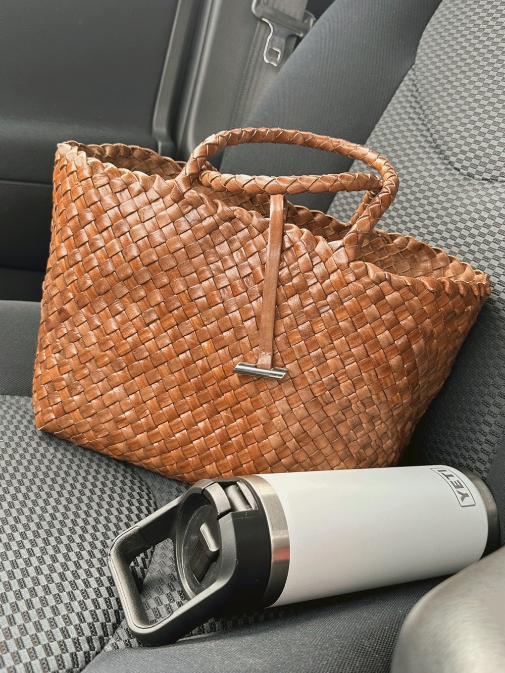 Little Liffner Woven Leather Tote Bag - Brown
